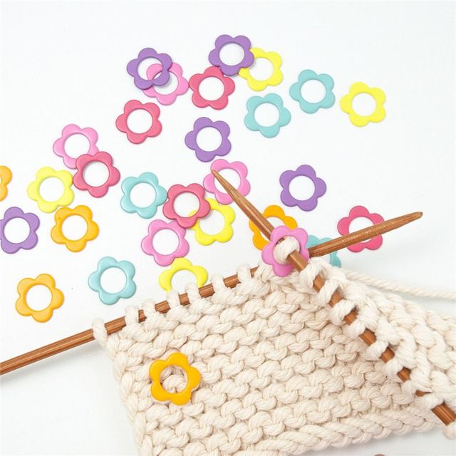 Knitting Crochet Locking Stitch Marker  Knitting Stitch Markers Plastic  Lock - Sewing Tools & Accessory - Aliexpress